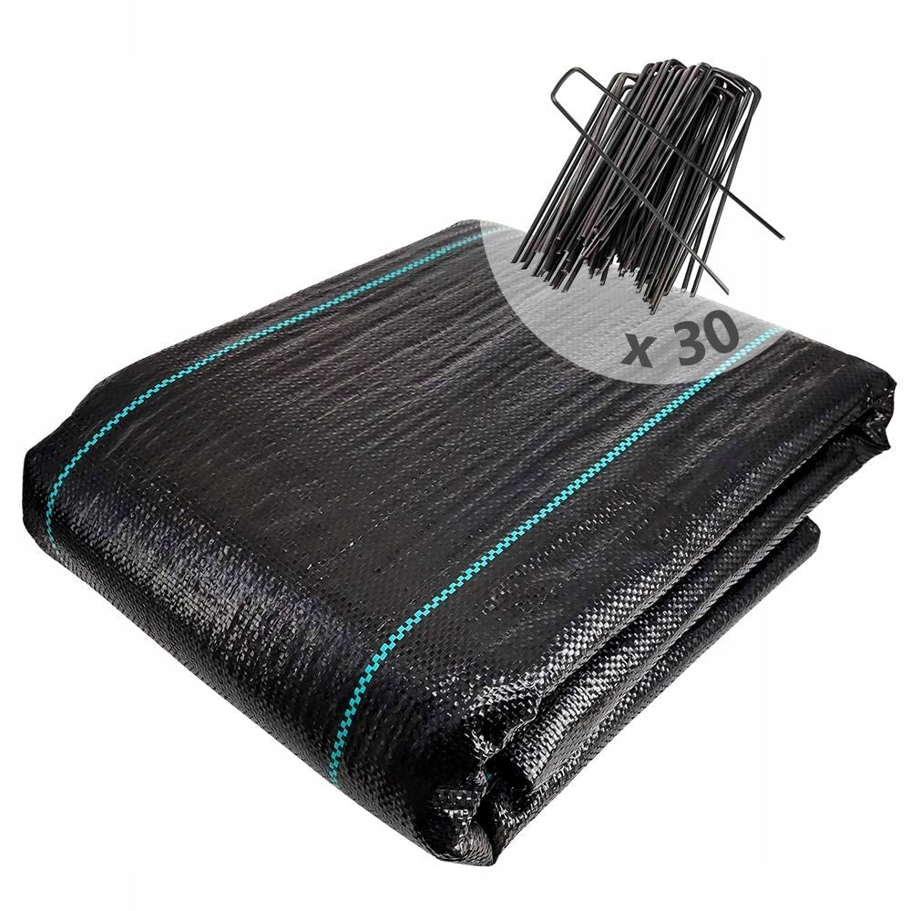 Ekologická Tkanina proti burinám 2m x 10m s UV stabilizáciou a kotvami