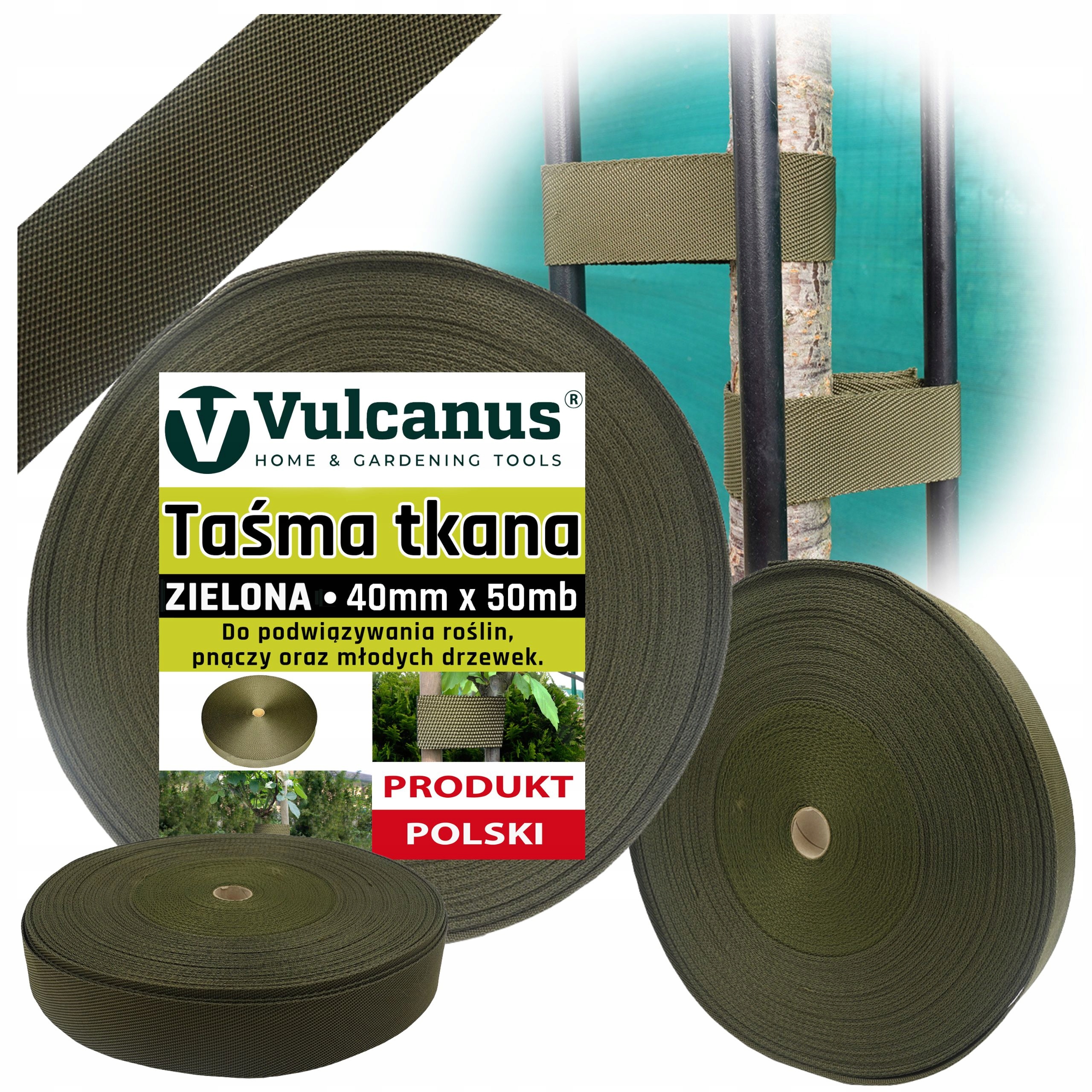Zelená páska na viazanie stromov 40 mm 50 m Viazanie stromov POĽSKO