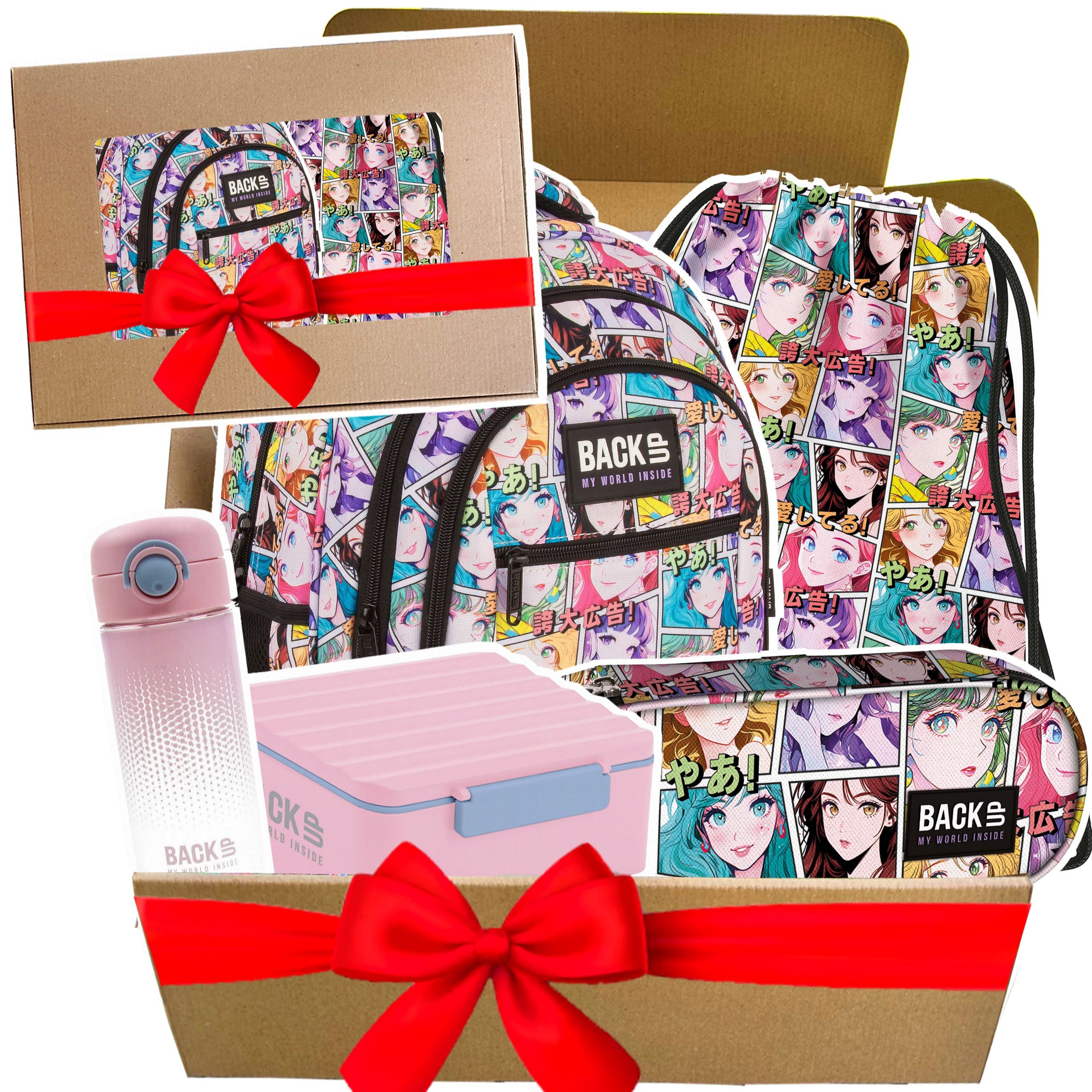 Sada BackUP MANGA 5 ks "Kawaii" štýl pre fanúšikov japonskej popkultúry