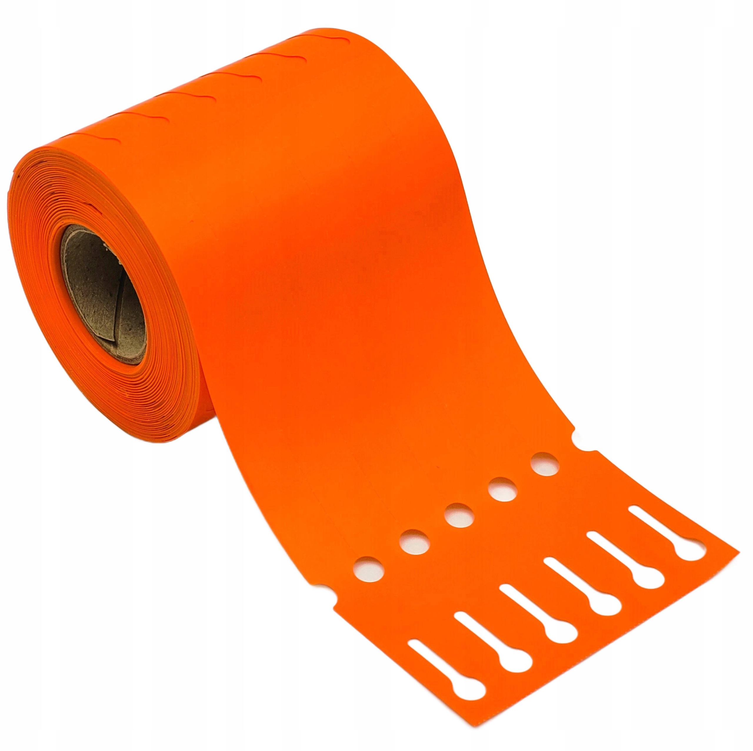 Záhradnícke/sadové štítky s okrúhlou konštrukciou ORANŽOVÉ 200 mm x 17 mm (17x200)