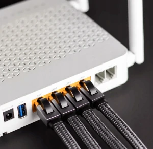 Plochý ethernetový kábel RJ45 CAT8 40 GBPS 5M LAN