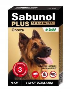 Sabunol Plus obojok proti kliešťom a blchám pre psov 75cm