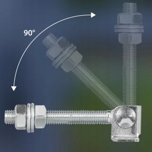 Nastaviteľné bránové závesy Kotarbau M16 × 130 mm, 2 kusy