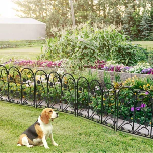 Tienace, krycie pásy na plot - 5 panelov odolný kovový záhradný plot 62 cm