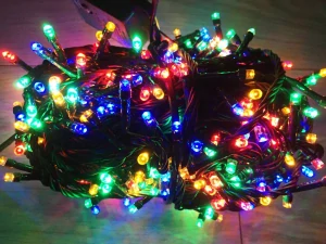 Vonkajšie Vianočné osvetlenie - 500 -vianočné žiarovky 500 ks LED diódy