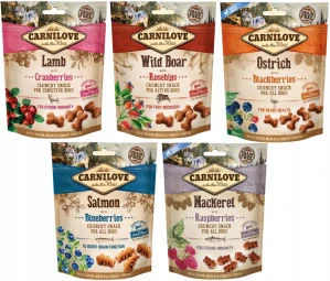 Maškrty pre psa - Carnilove Crunchy Snack Zástupca PSA Mix 5x200G