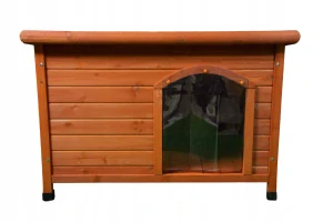 Búda pre psa - Drevená búda s otváracou strechou 104x66x70 cm M