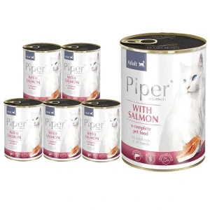Konzerva pre mačky - PIPER Dolina Noteci mačka mix príchutí 24x400g