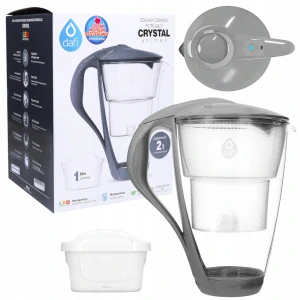 Filtračná kanvica fľaša - Dafi Crystal + Dug za sklenený filter Unimax