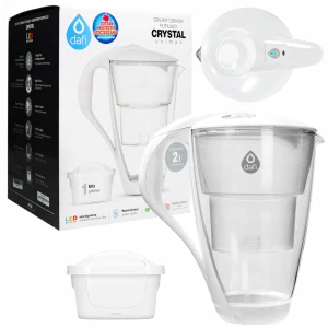 Filtračná kanvica fľaša - Sklenený džbán Dafi Crystal Unimax LED + 1 filter