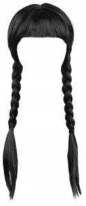 Dievčenský kostým - Streda Addams Dress Dress Peruka 116/122