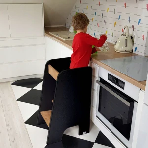 Detská učiaca veža Kids Helper KH-210, čierny dub