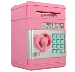 Pokladnička pre deti - BEZPEČNÁ KRABIČKA NA MINCE BANKOVKY ATM PIN