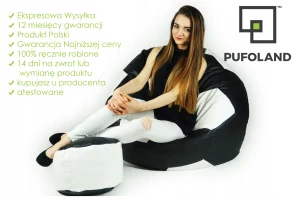 Sedací vak pre deti - Pouf Pouf Panty hliadka hliadka tlač poufoland modrá