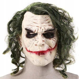 Maska Halloween - Dark Knight Joker, Bad Latex Halloween Mask