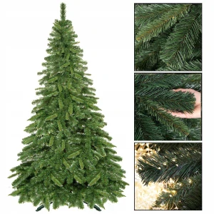 Vianočný stromček - JEDĽA ZELENÁ 220cm LUX KRÁSNY Umelý vianočný stromček