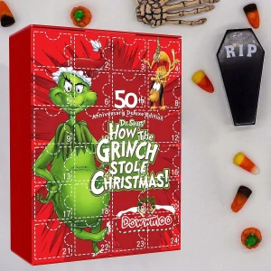 Adventný kalendár - Advent Calendar Halloween Fidget Toys Grinch, B