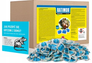 Prípravok proti kunám - 10 KG JEDOVÉ VRECKÁ RATIMOR PASTE MYŠI POTKANIA