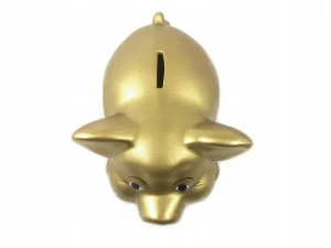 Pokladnička pre deti - Gold Piggy Bank Big na darček pre deti