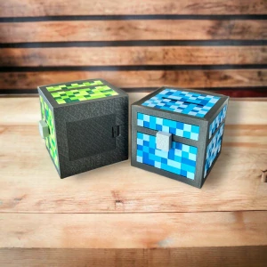 Pokladnička pre deti - Detská pokladnička KAJAWIS MINECRAFT ECO box M