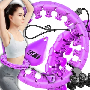 Hula Hop obruč - SMART HULA HOP so zoštíhľujúcim závažím, závažie s cvočkami HULAHOP