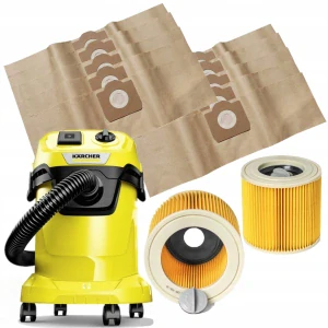 Príslušenstvo k vysávaču - 10x TAŠKY + FILTER PRE KARCHER WD3 WD 3 200 MV3