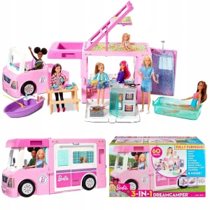 Barbie Kamper 3in1 GHL93 Super Adventure Kit Car Big Camping
