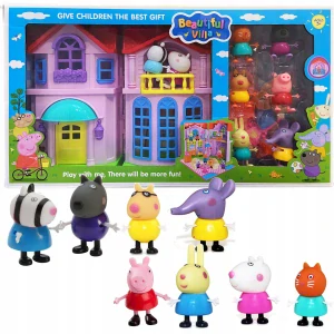 Rozprávková figúrka - Peppa Pig House Set Family Figurins Príslušenstvo