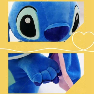 Rozprávkový plyšák - Maskot veľký plnený vypchatý 50 cm xxl lilo a stich modrá