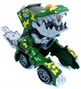 Rozpravkové auto - Transformácia dinosaura automobilového robota kričí s ohňom