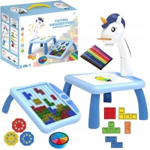 Kresliaci projektor - MAGICKÝ PROJEKTOR TABUĽKA NA KRESLENIE PROJEKTU 2v1 TETRIS