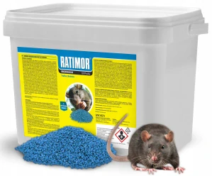 Silný jed pre potkany a myši otrávené brodifacum ratimor 3 kg