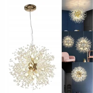 Moderná Kryałowa luster visiace lampa