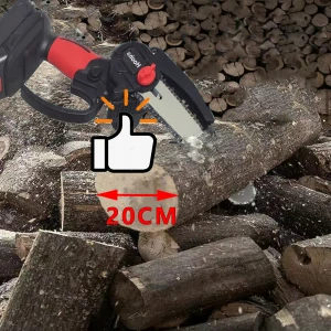 Záhradná píla - 6 palcová akumulátorová reťazová píla 2 batérie + 2 reťaze