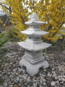 Malá dekorácia do záhrady - Seokgatap japonská pagoda/lucernová záhradná dekorácia