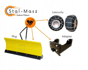 Traktorová kosačka Snežný pluh pre Stiga Akýkoľvek model + LOCK