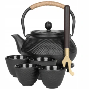 Kávova, čajovar - Avocado Home liatinový čajník 0,85 l, čierny