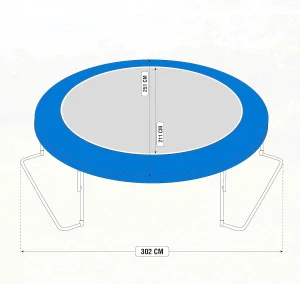 Trampolína so sieťou Ultrasport 251 cm FT 8 (244-252 cm)
