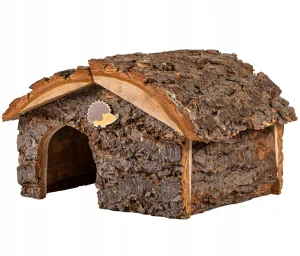 Drevený domček pre ježka, búdka, brloh