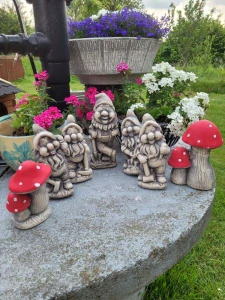 Záhradné figúrky, trpaslíci, sadra, 3D sadrové odliatky