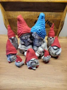 Záhradné figúrky gnome sadrový gnome mega sada 3D sadrových trpaslíkov