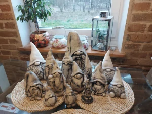 GIGA sada trpaslíkov omietkový trpaslík ozdobné figúrky omietkový trpaslík 3D