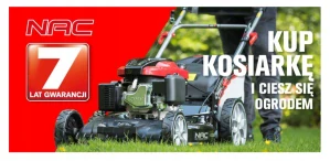 Benzínová kosačka na trávu s košom NAC, objem 146 cm³. košík 60 l, šírka rezu 46 cm