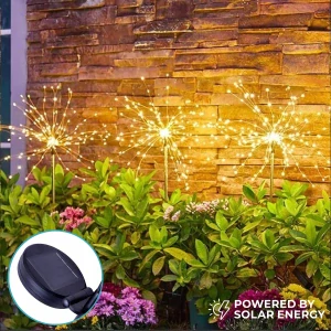 Zabudovateľná solárna lampa Forever Light, strieborná, 95 cm, 1 ks.