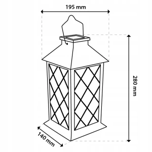 Solárna lampa Lumiled, biela, 28 cm, 1 ks.