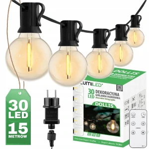 Lumiled girlanda 1520 cm sieťová čierna