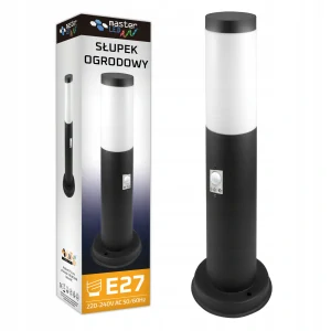 Okrúhly stĺp osvetlenia Masterled E27 45 cm čierny