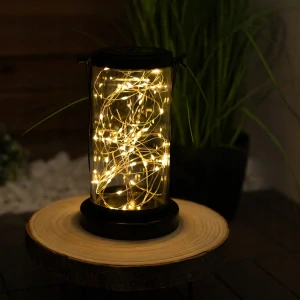 Solárna lampa Lumiled, čierna, 30 cm, 1 ks.