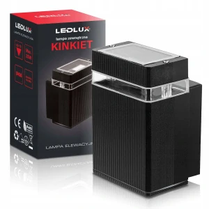 Záhradné nástenné svietidlo Led-lux čierne, odtiene sivej a striebornej GU10 0 W
