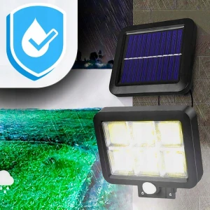 Pouličné svietidlo SOLÁRNE LAMPA SO SÚMRAKOVÝM SENZOROM POHYBU D1 300 W 10000 lm solárne napájanie
